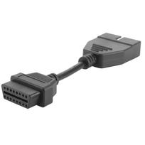 Profesionalus automobilio diagnostikos jungties kabelis 12 kontaktų kištukas į OBD1 OBD2 16 kontaktų lizdo adapterį