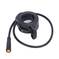130X nykščio droselis 24?72V su vandeniui atsparia jungtimi, skirta Bafang BBS01 BBS02 elektriniam dviračiui black