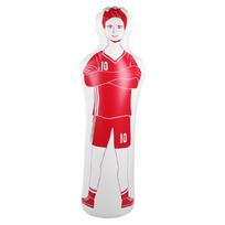 Pripučiamas futbolo treniruočių manekenas-bokso maišas 0,35m PVC 40x160cm Raudonas raudona