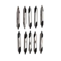 10Pcs Center Drill Bit Set High Speed Steel 4341 Straight Shank Drilling Tools 2.5mm