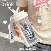 Madingas nešiojamas puodelis vaisinei arbatai su šiaudeliu ir sieteliu – Plastikinis, studentams pritaikytas dizainas Hot-selling Flower Tea Cup