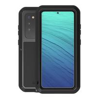 LOVE MEI Metalinis atsparus smūgiams, vandeniui ir dulkėms apsauginis dėklas For Samsung Galaxy S20 juoda