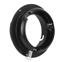 Lydinio adapterio žiedas konverteris Elinchrom tvirtinimui į Bowens tvirtinimo blykstę, šviesdėžę balta