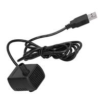 Vandens siurblys USB jungtis Akvariumo mikrocirkuliacijos įrenginys su siurbtuku DC5V 120LH 50cm pakėlimas black