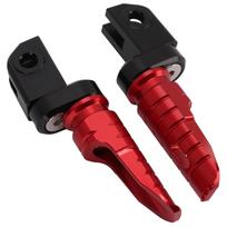 2 vnt. Motociklų priekiniai kojų atramos CNC aliuminio lydinio pakojų pakaitalas Aprilia RS660 RSV4 raudona