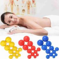 12Pcs Silicone Cupping Set Acupuncture Cupping Therapy Set Professional Body Massage Vacuum Cupping mėlyna