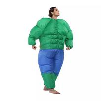 Žalias raumeningas vyras pripučiamas kostiumas, suaugusiems One size, 150-190cm žalia