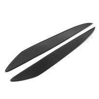 2pcs Carbon Fiber Headlight Eyebrow Eyelid Cover Wear Resistant Fit for Mazda 3 2010?2013