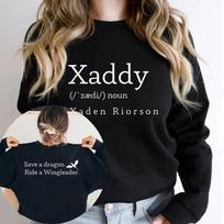 Xaddy marškinėliai Xaden Ketvirtas sparnas Geležinis liepsnas Džemperis Xaden Basgiath Karo koledžas Džemperis Unisex Džemperis Rideris Gatvės drabužiai S juoda