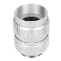 25 mm F1.4 CCTV objektyvas, skaidrus, efektyvus šviesos laidumas, C tipo kameros objektyvas baro, parduotuvės ir automobilių stovėjimo aikštelės automobiliams sidabras