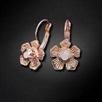 Auskarai moterims DiamondSky „Colorful Splendor (Rose Gold)“ su Swarovski kristalais