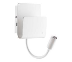 Ideal Lux - LED sieninis akcentinis šviestuvas PROBE LED/9,5W/230V USB balta
