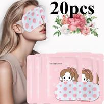 20 vienetų garinė akių kaukė su rožių aromatu. Garų karštas kompresas rožinės spalvos akių kaukė tinka studentams, biuro darbuotojams Pink ryškiai rožinė