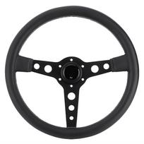 350mm14in MOMO Prototipo Style 6?Varžtas Juodos Odos Sportinis Vairas Pilki Siūlai su