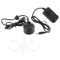 1 vnt. 12 LED spalvingas rūko generatorius vandens fontanui, tvenkiniui su maitinimo adapteriu EU Plug 220V