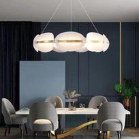 Modernus minimalistinis gyvenamojo kambario liustra Kūrybinis žiedlapių šviestuvas miegamojo šviesus prabangus šviestuvas Diameter 60cm
