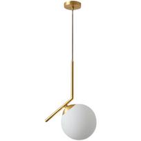 Šiuolaikinės LED stiklo rutulinės pakabinamos lempos juodos sidabrinės žalvario šiaurietiškos namų dekoro valgomojo LED lemputės auksinės pakabinamos lempos Ball diameter 20cm auksas