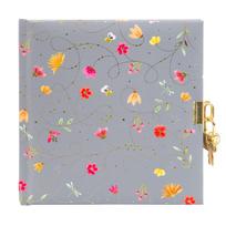 Užrašų knygutė GOLDBUCH 44389 Summer day grey su spynele| 17x17| 96 psl|balti lapai