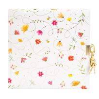 Užrašų knygutė GOLDBUCH 44489 Summer day white su spynele| 17x17| 96 psl|balti lapai