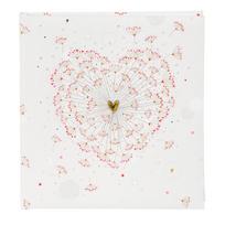 Svečių-užrašų knyga GOLDBUCH 48062 Golden Heart 23x25 176psl | balti lapai [V]