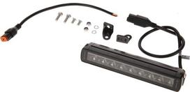 LED bar žibintas, 45W, 3780lm, stačiakampė, 12/24V, balta/oranžinė, 246x40x54mm Deutsch kištukas, Combo, tiesi, 9LED's, E-BOOST