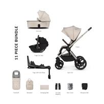 Venicci UPLINE 2 Stone Beige universalus vežimėlis 4in1, 11 dalių rinkinys