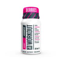 ICONFIT gėrimas (shot'as) prieš treniruotę (60 ml) - Uogų