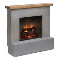 TAGU ROLF PowerFlame 2 CONCRETE GREY pastatomas elektrinis židinys su apdaila