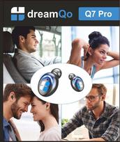 DreamQo Q7 Pro belaidės ausinės, juodos