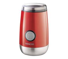 Sencor - Elektrinis kavos pupelių malūnėlis 60 g 150W/230V raudona/chromas