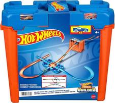 "Hot Wheels Track Buider Deluxe Stunt Box" žaislinio automobilio priedas (Mattel GGP93), įvairių spalvų