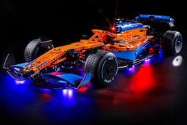 "LIGHTAILING" šviesų rinkinys "Lego Technic McLaren Formula 1" statybinių kaladėlių modeliui - LED apšvietimo rinkinys, suderinamas su "Lego 42141" - modelio rinkinys neįtrauktas