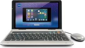 "VTech Genio" mokomasis nešiojamasis kompiuteris - mokomasis kompiuteris su interneto prieiga, tekstine programa ir raidžių, žodžių, matematikos, logikos ir kitų dalykų mokymosi turiniu, skirtas 5-12 metų vaikams