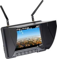 Flysight Black Pearl Diversity Monitor RC801 FPV monitorius su DVR HDMI 5.8Ghz 40CH 7 colių FPV ekrano imtuvas Integruota baterija su gaubtu nuo saulės RC lenktyninių dronų DJI Phantom lėktuvui (SMA ANT)