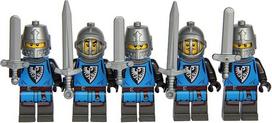 LEGO riterių mini figūrėlės Hawk Knight Lion Knight Figūrėlės Black Falcon Knights (5 Hawk Knights (Grey)), įvairiaspalvė