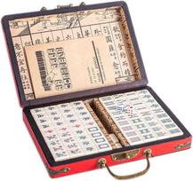 LSOAARRT Kinų Riichi Mahjong rinkinys 144 plytelės (Mahjongg, Mah-Jongg, Mah Jongg rinkinys, Majiang) (M)