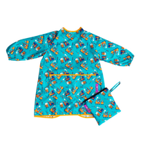 Tidy TOT Coverall neperšlampanti prijuostė - seilinukas su rankovėmis (su traukinuku) nuo 6 mėn iki 3 metų