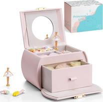 Vlando Music Box Papuošalų dėžutė Odinė papuošalų dėžutė Mergaitės su stalčiais Papuošalų dėžutė Vaikų balerina Papuošalų dėžutė su kanono melodija