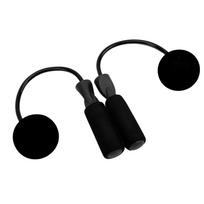 Ropeless Jump Rope Fitness Sports Training Fatness Burning Cordless Jumping Rope for Men Women Kids juoda