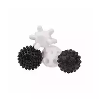 Akuku  minkšti sensoriniai kamuoliukai, 4 vnt., Black/white A0469