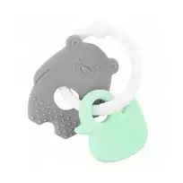 Akuku  Silikoninis kramtukas BEAR/DUCK, A0126