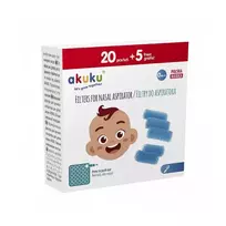 Akuku  nosies siurbtuko/aspiratoriaus filtrai, 25 vnt. A0037