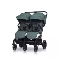 Easy go Vežimėlis dvynukams  Echo, Sage green