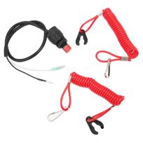 Jūrinio pakabinamo variklio avarinio išjungimo jungiklio saugos virvelė, PVC + ABS pakaitalas, skirtas „Yamaha“