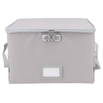 Fireproof Document Box with Lock Waterproof Portable File Organizer Storage Box for Office