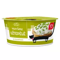 Varškės užtepėlė su žalumynais VILKYŠKIŲ, 18,6% rieb., 150 g