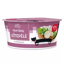Varškės užtepėlė su česnakais VILKYŠKIŲ, 18,5 % rieb., 150 g