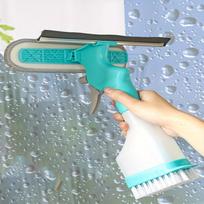 4-in-1 stiklo valymo šepetys, daugiafunkcis langų valiklis grandymui, valymui, šveitimui ir purškimui, kūrybingas namų valymo įrankis voniai. Glass Cleaner
