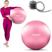 Gimnastikos kamuolys su pompa Neo Sport NS-950, 55 cm, rožinis