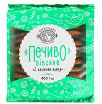 Avižiniai sausainiai, BOGUSLAVNA, su linų sėklomis, 400 g